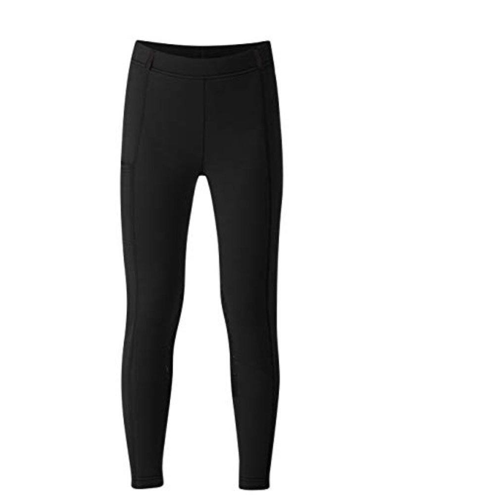 Kids Power Stretch Knee Patch Pocket Tight Black S